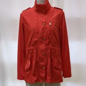 C Wonder Orange Nylon Windbreaker